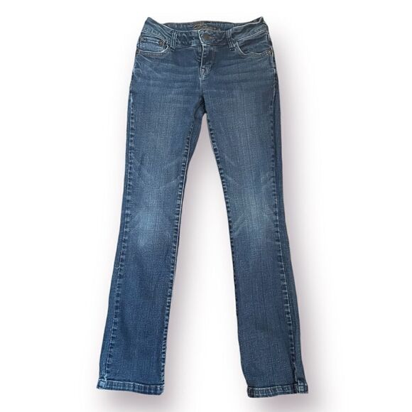 Delias Faded Classic Bootcut Medium Blue Size 00 Short Apprx 29” inseam - Picture 1 of 11
